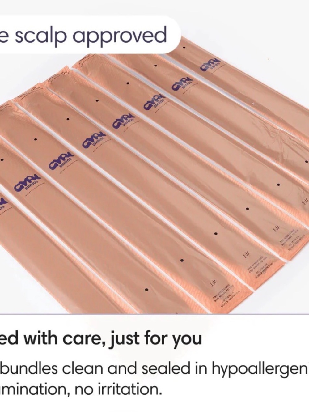 Sealed Hair Extension Storage Bags - Rose Gold